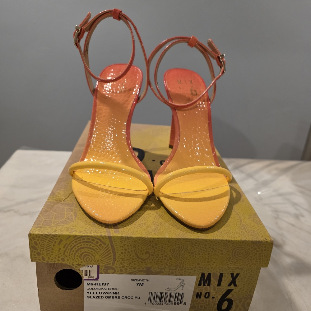 Mix No. 6 Yellow and Pink Ombre Heels
